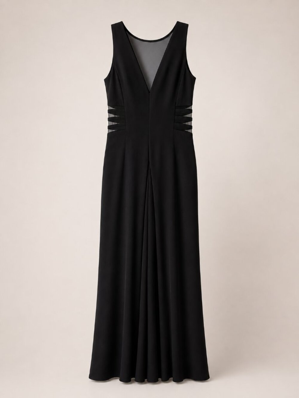 Black Cutout Evening Gown